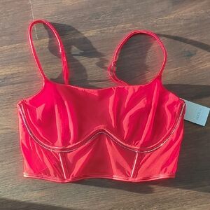 AUDEN Intimissimi Red Satin Bra with Structured Cups SIZE M. PERFECT FOR YOU.